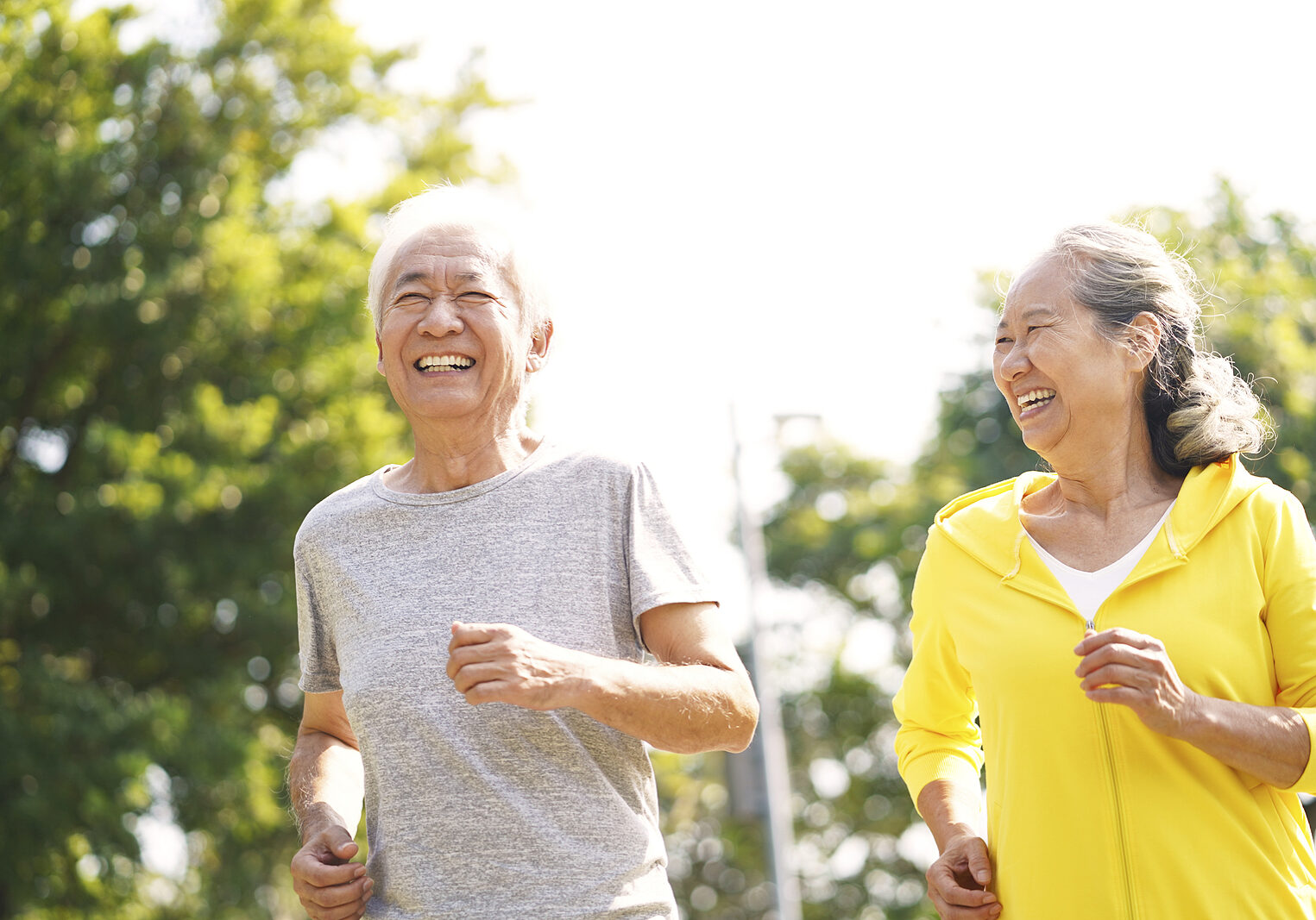 Happy Asian Senior Couple Running Exercising Outdoors In Park BENEFITS OF MEDICARE PART D PLANS